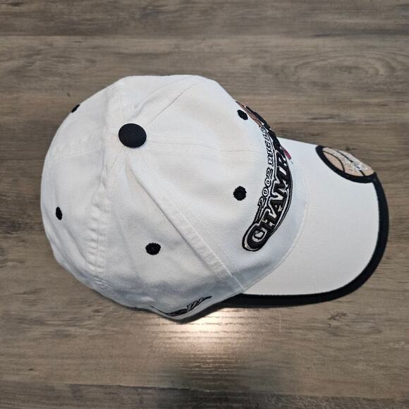 Vtg Oklahoma Sooners Big 12 Champions Strapback Hat Cap White Basketball 2002 - Picture 7 of 11